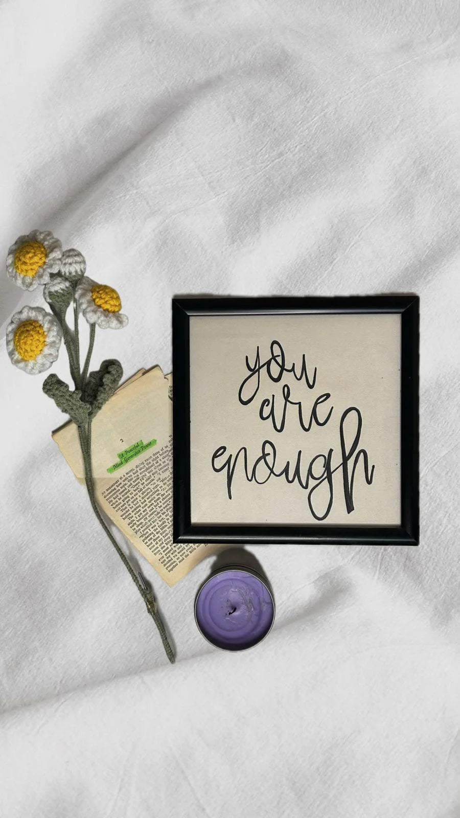 You are Enough Hand-Painted Frames 9”x9”