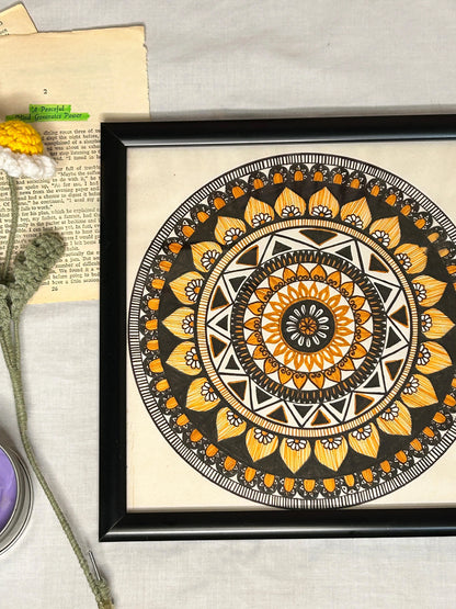 Sunspire Hand-Painted Mandala Frames 10”x10”