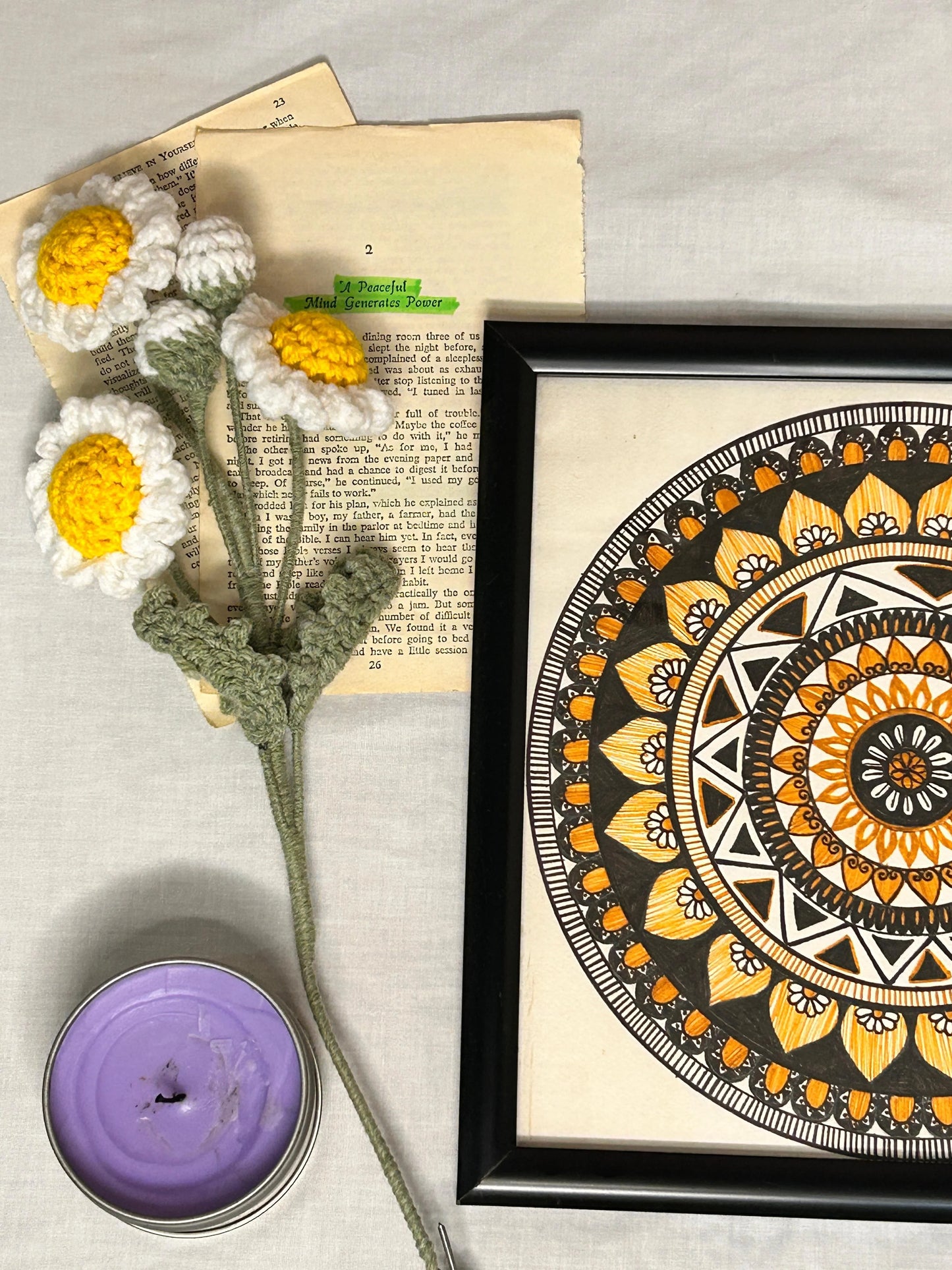 Sunspire Hand-Painted Mandala Frames 10”x10”