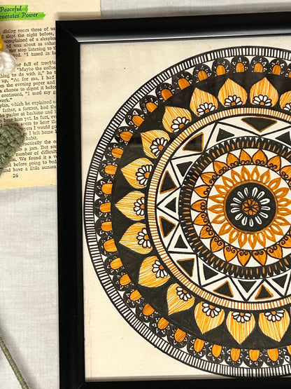 Sunspire Hand-Painted Mandala Frames 10”x10”