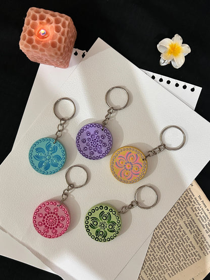KEY CHAIN 5 BUNDLE Pastel Colors